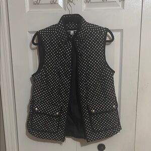 Black and White Women's Quilted Vest